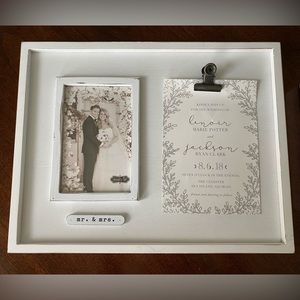 NWT Mud Pie Wedding Picture Frame